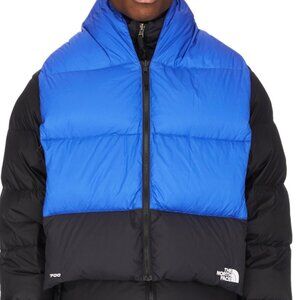 The North Face Nuptse Reversible Down Scarf - One Size - NWT - Blue / Black